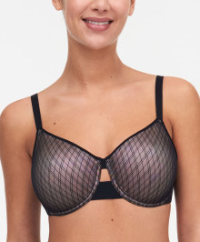 Generous Cups : Full cup moulded bra with wires